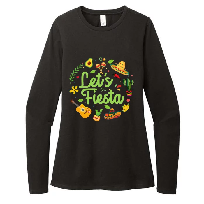 Let's Fiesta Cinco De Mayo Mexican Party Womens CVC Long Sleeve Shirt