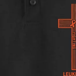 Leukemia Fight Cancer Ribbon (1) Dry Zone Grid Performance Polo