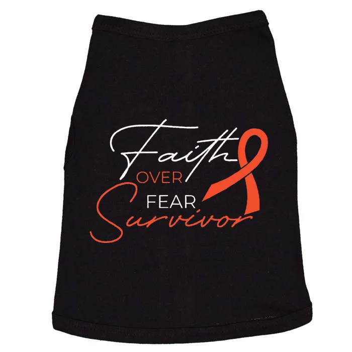 Leukemia Fight Cancer Ribbon Doggie Tank