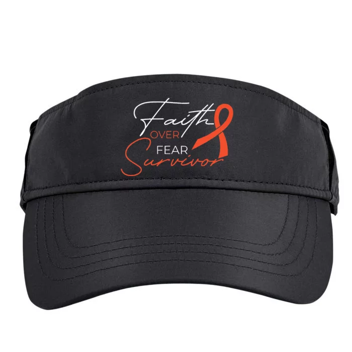 Leukemia Fight Cancer Ribbon Adult Drive Performance Visor