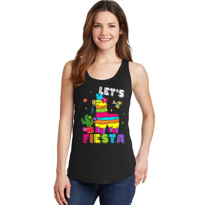 Lets Fiesta Cinco De Mayo Mexican Party Mexico Ladies Essential Tank