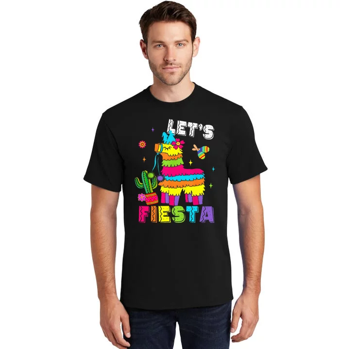 Lets Fiesta Cinco De Mayo Mexican Party Mexico Donkey Pinata Tall T-Shirt