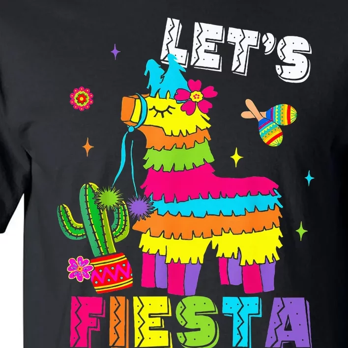 Lets Fiesta Cinco De Mayo Mexican Party Mexico Donkey Pinata Tall T-Shirt