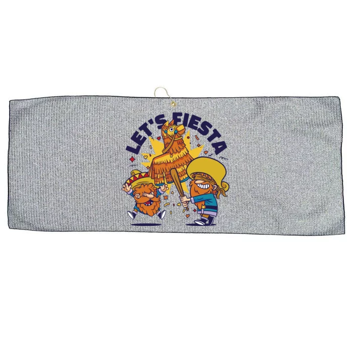 Let's Fiesta Celebration Large Microfiber Waffle Golf Towel