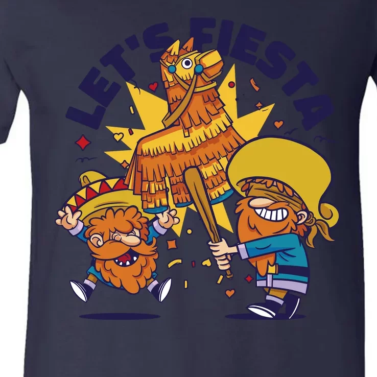 Let's Fiesta Celebration V-Neck T-Shirt