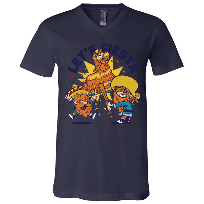 Let's Fiesta Celebration V-Neck T-Shirt