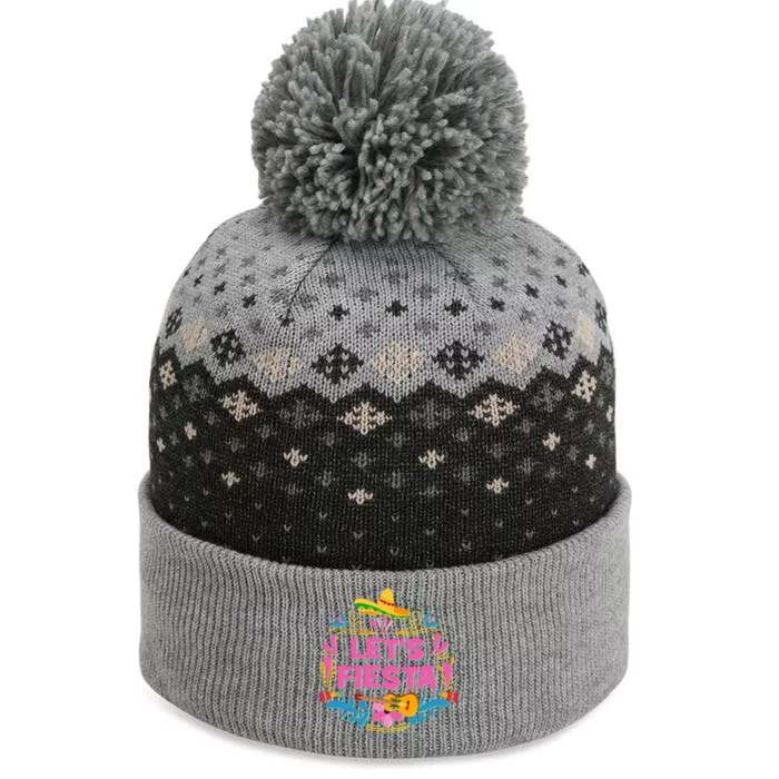 Let's Fiesta Celebrate Cinco De Mayo The Baniff Cuffed Pom Beanie