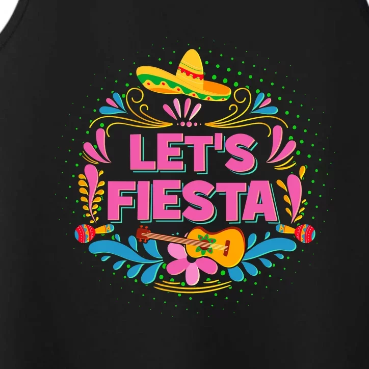 Let's Fiesta Celebrate Cinco De Mayo Performance Tank