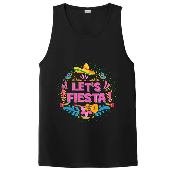 Let's Fiesta Celebrate Cinco De Mayo Performance Tank