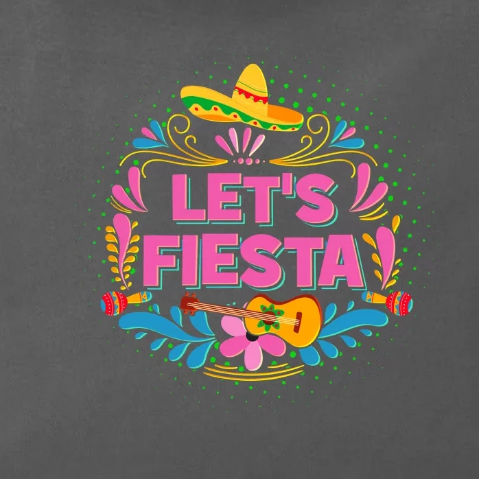 Let's Fiesta Celebrate Cinco De Mayo Zip Tote Bag