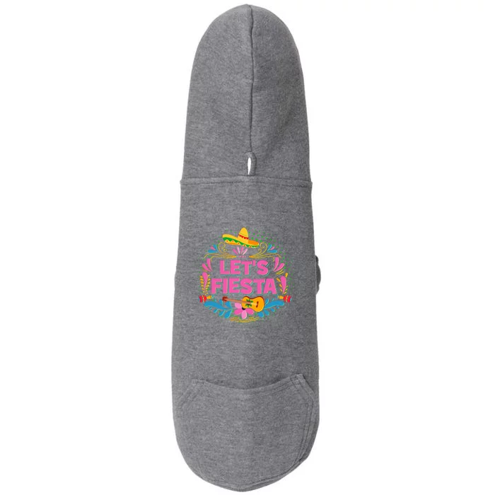 Let's Fiesta Celebrate Cinco De Mayo Doggie 3-End Fleece Hoodie