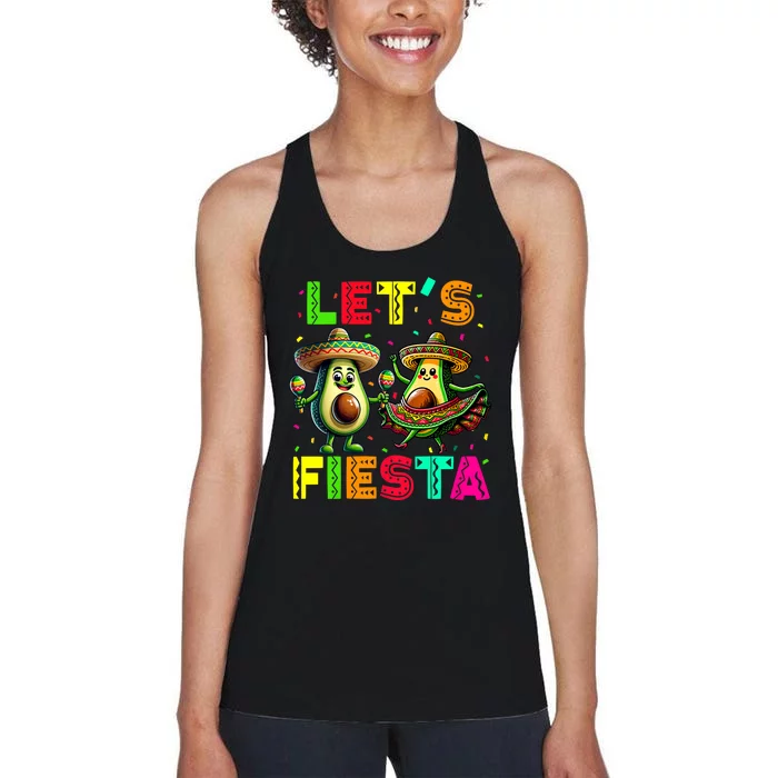 Lets Fiesta Cinco De Mayo Women's Racerback Tank