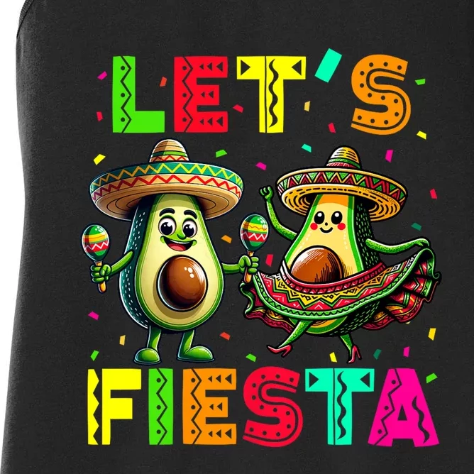 Lets Fiesta Cinco De Mayo Women's Racerback Tank