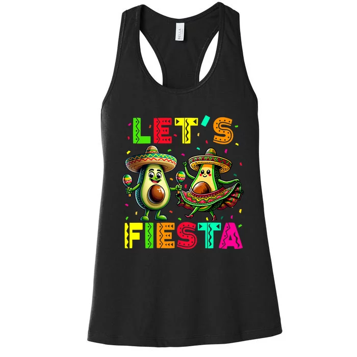 Lets Fiesta Cinco De Mayo Women's Racerback Tank