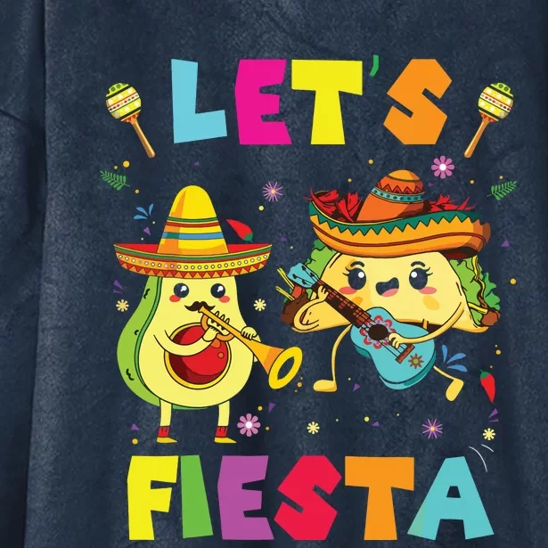 Lets Fiesta Cute Funny Hooded Wearable Blanket