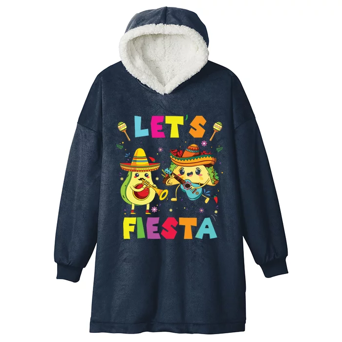 Lets Fiesta Cute Funny Hooded Wearable Blanket