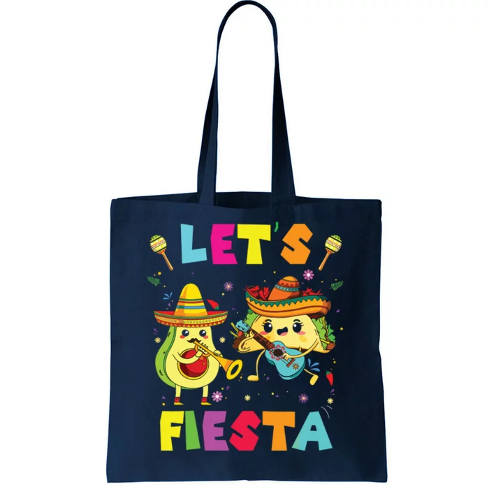 Lets Fiesta Cute Funny Tote Bag