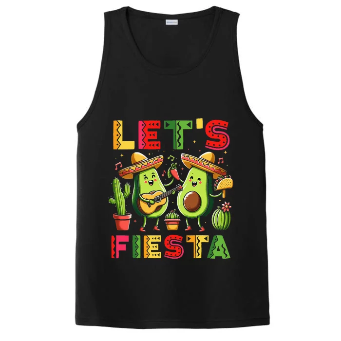 Lets Fiesta Cinco De Mayo Mexican Party Performance Tank