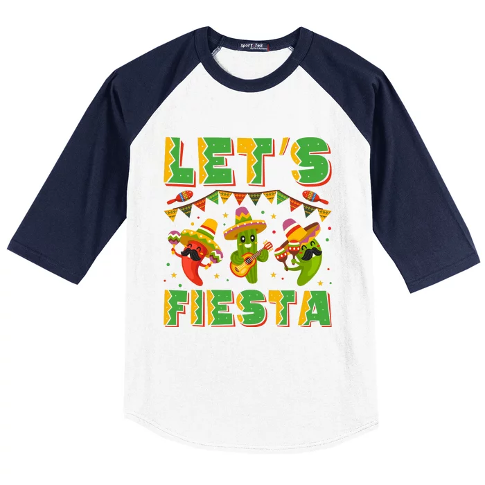 LET’S FIESTA CINCO DE MAYO T Baseball Sleeve Shirt