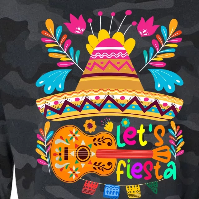 Let’s Fiesta Cinco de Mayo Mexican Fiesta 5 De Mayo Cropped Pullover Crew