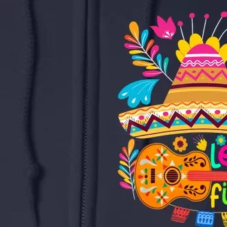 Let’s Fiesta Cinco de Mayo Mexican Fiesta 5 De Mayo Full Zip Hoodie