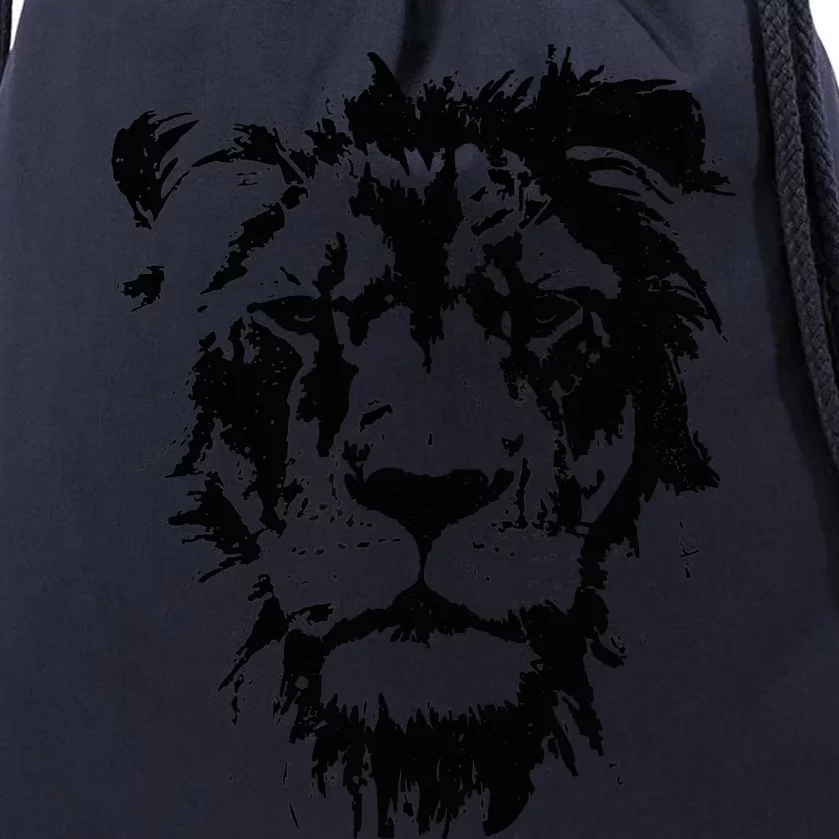 Lion Face. Cool Zoo Animals Zoo Keeper Drawstring Bag