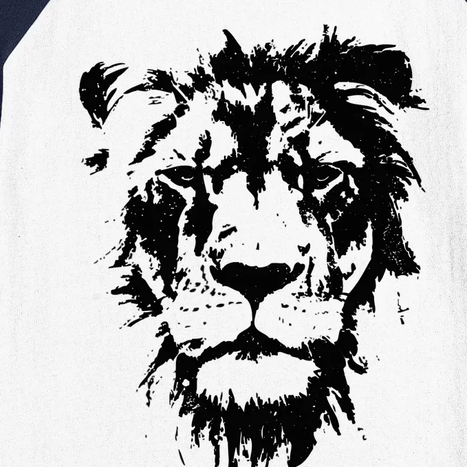 Lion Face. Cool Zoo Animals Zoo Keeper Baseball Sleeve Shirt