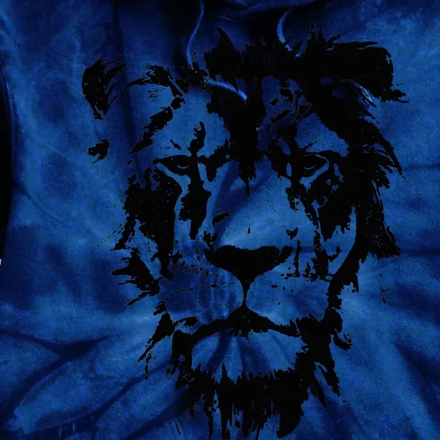 Lion Face. Cool Zoo Animals Zoo Keeper Tie Dye Hoodie