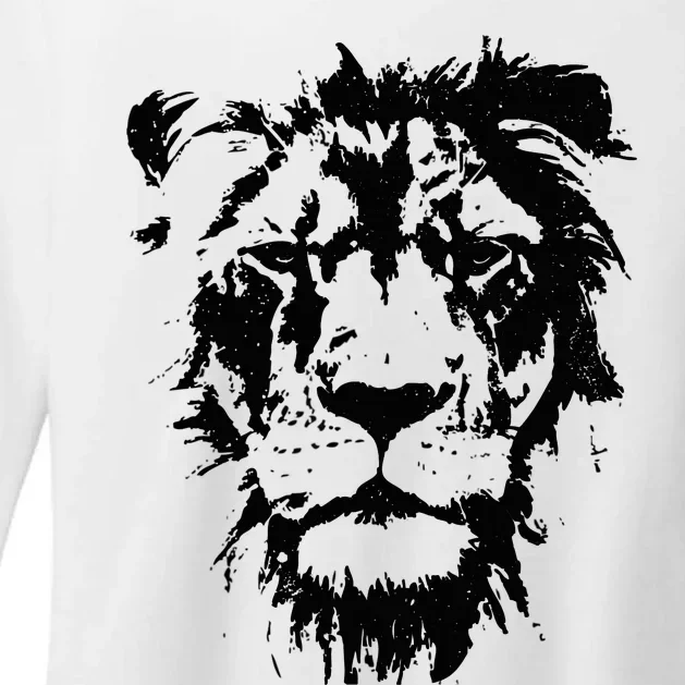 Lion Face. Cool Zoo Animals Zoo Keeper Womens CVC Long Sleeve Shirt