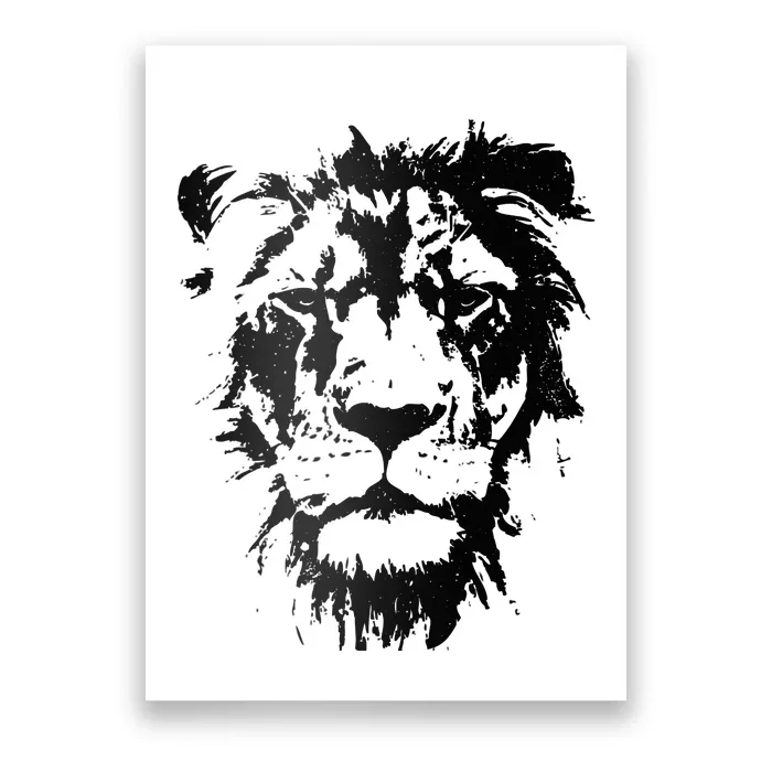 Lion Face. Cool Zoo Animals Zoo Keeper Poster