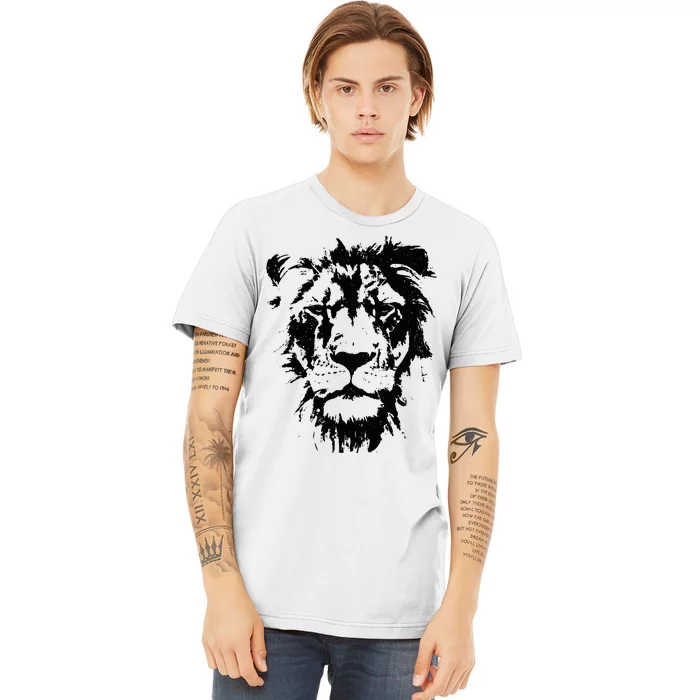 Lion Face. Cool Zoo Animals Zoo Keeper Premium T-Shirt