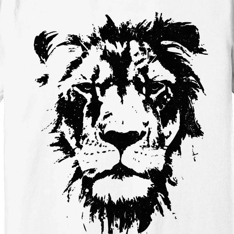 Lion Face. Cool Zoo Animals Zoo Keeper Premium T-Shirt