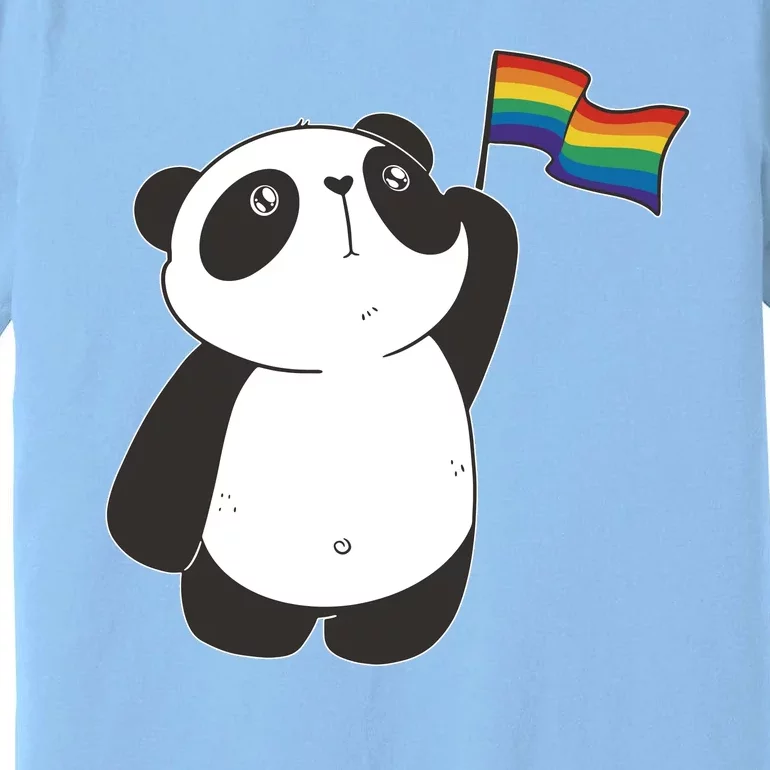 LGBTQ Flag Cute Panda Premium T-Shirt