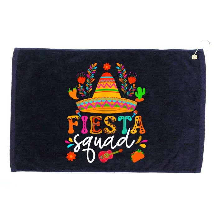 Let's Fiesta Cinco De Mayo Sombrero Squad 5 De Mayo Mexican Grommeted Golf Towel