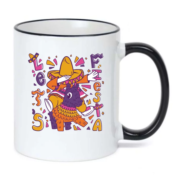 Let's Fiesta Cinco De Mayo Celebration Black Color Changing Mug