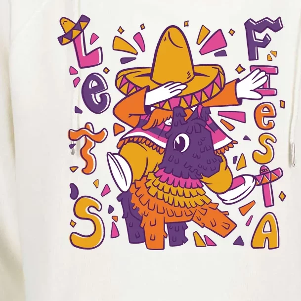 Let's Fiesta Cinco De Mayo Celebration Womens Funnel Neck Pullover Hood