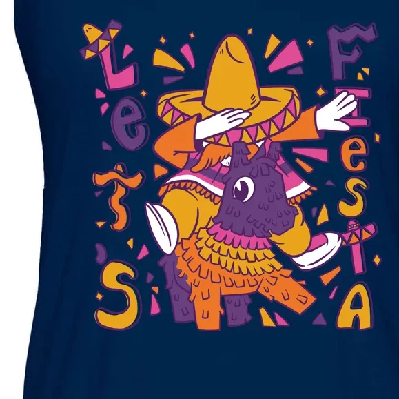 Let's Fiesta Cinco De Mayo Celebration Ladies Essential Flowy Tank