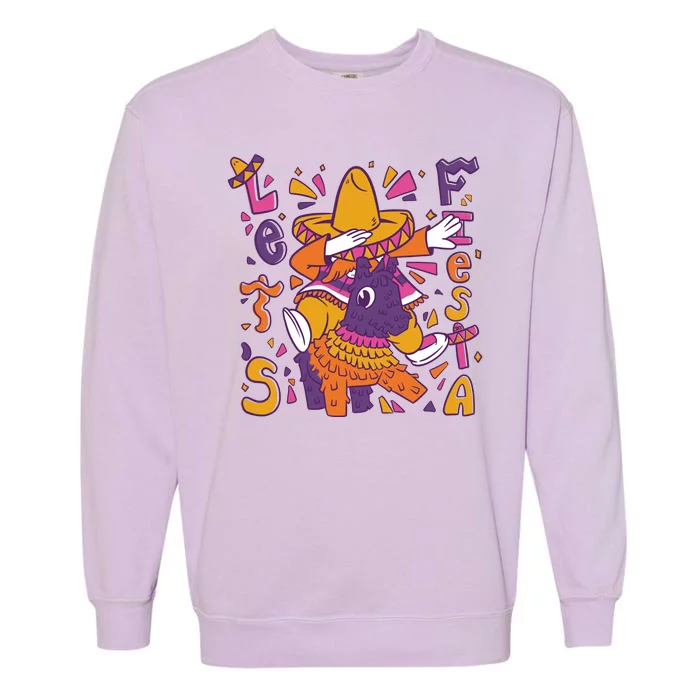 Let's Fiesta Cinco De Mayo Celebration Garment-Dyed Sweatshirt