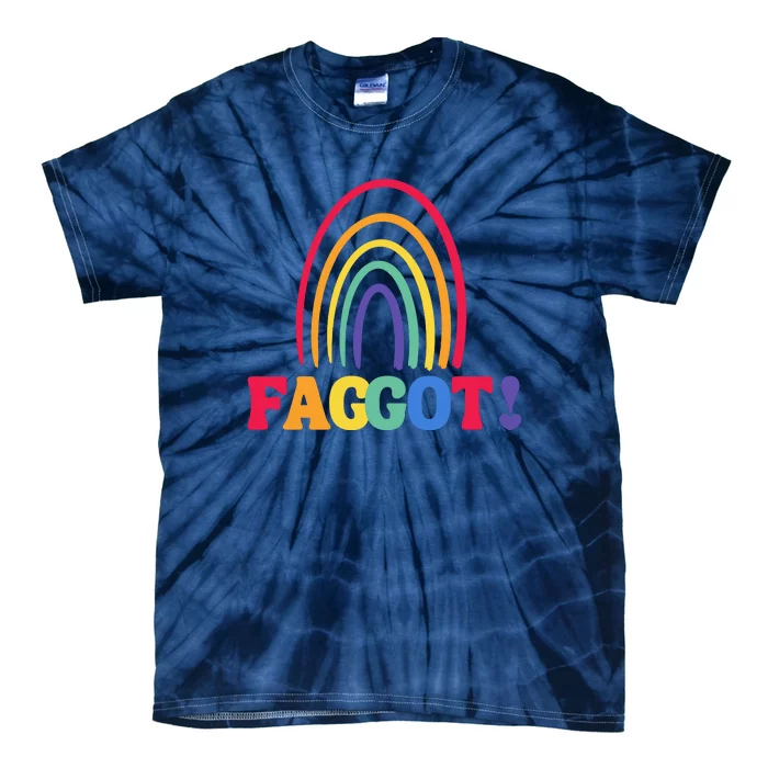 Lgbt Faggot Colorful Tie-Dye T-Shirt