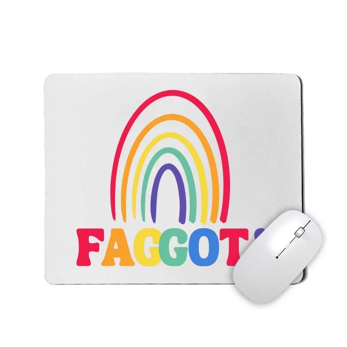 Lgbt Faggot Colorful Mousepad