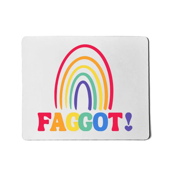 Lgbt Faggot Colorful Mousepad