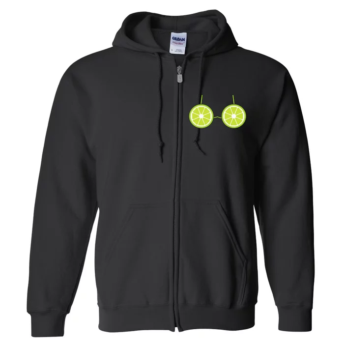 Lime Fruit Costume Fun and Festive Halloween Outfit Full Zip Hoodie