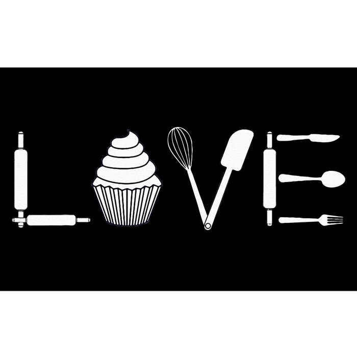 Love Funny Cupcake Baker Pastry Baking Gift Bumper Sticker