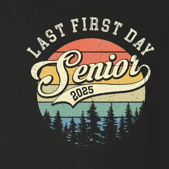 Last First Day Senior 2025 Class Of 2025 Back To School Toddler Long Sleeve Shirt