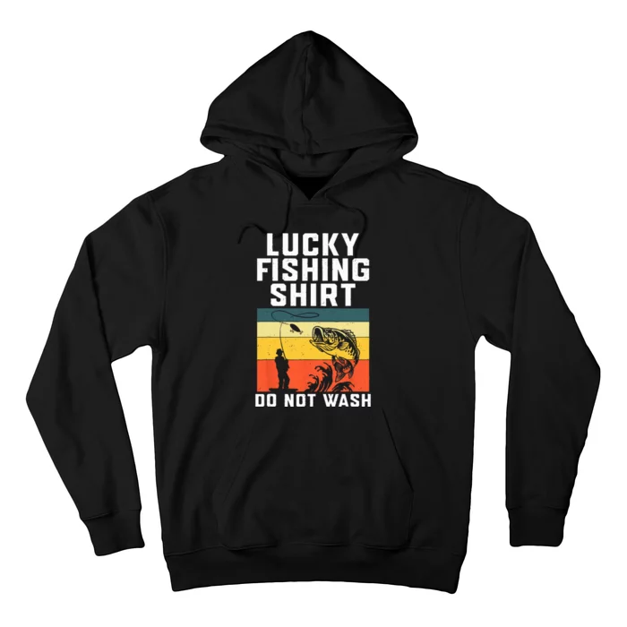 Lucky Fishing Do Not Wash Vintage Fishing Lover Gag Hoodie