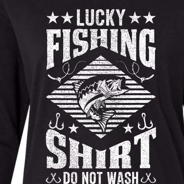 Lucky Fishing Do Not Wash Womens Cotton Relaxed Long Sleeve T-Shirt