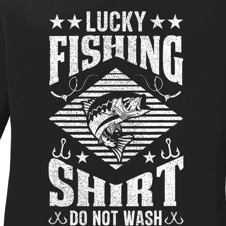 Lucky Fishing Do Not Wash Ladies Long Sleeve Shirt