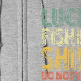 Lucky Fishing Do Not Wash Fisherman Christmas Full Zip Hoodie