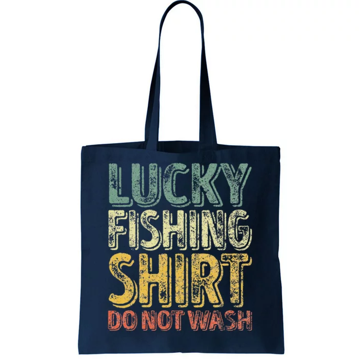 Lucky Fishing Do Not Wash Fisherman Christmas Tote Bag