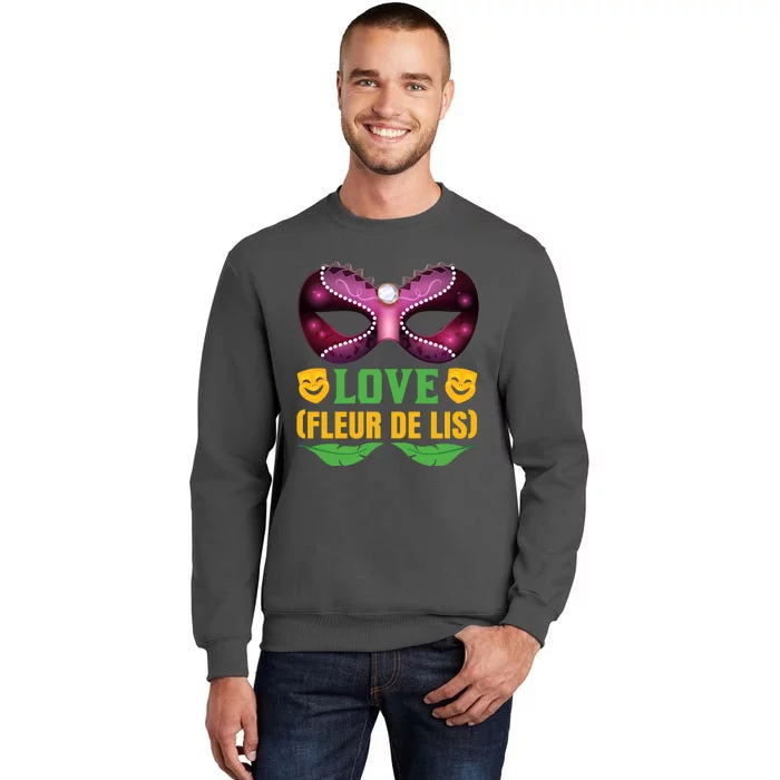 Love Fleur De Lis Tall Sweatshirt